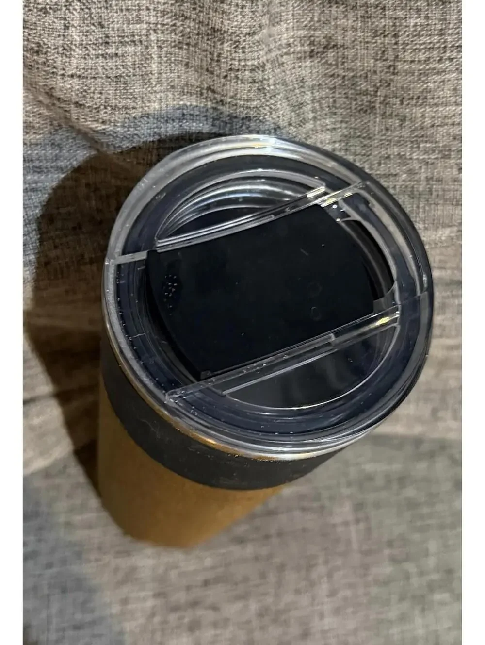 Starbucks 2021 Tumbler Gold Flake Black Grip 16 oz Stainless Steel